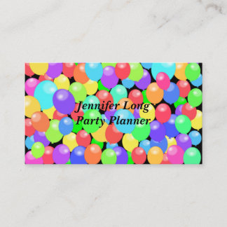 Colourful Balloon Abstract Business Card