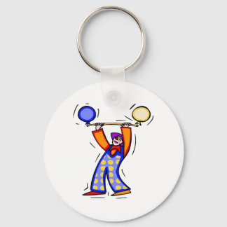 Colourful Balloon Exercise Clown Key Ring