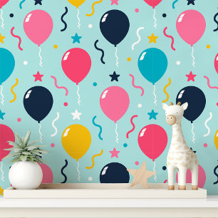 Colourful Balloon Party Celebration Wallpaper