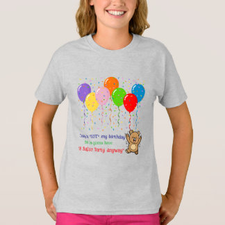 Colourful Balloons & A Happy Bear T-Shirt