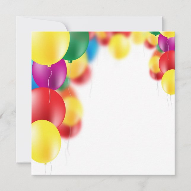 Colourful balloons background (Front)