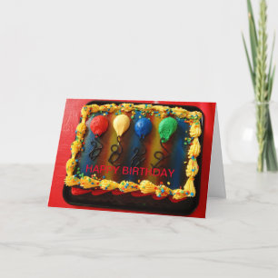 Colourful Balloons, Birthday Card