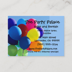 Colourful Balloons Business Card