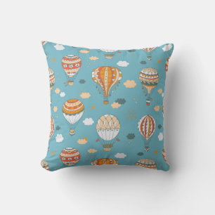 Colourful Balloons Festive Pattern Design Cushion