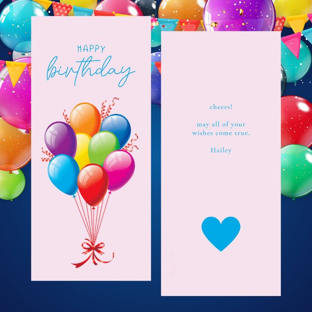 Colourful Balloons Happy Birthday Greeting Card (Creator Uploaded)
