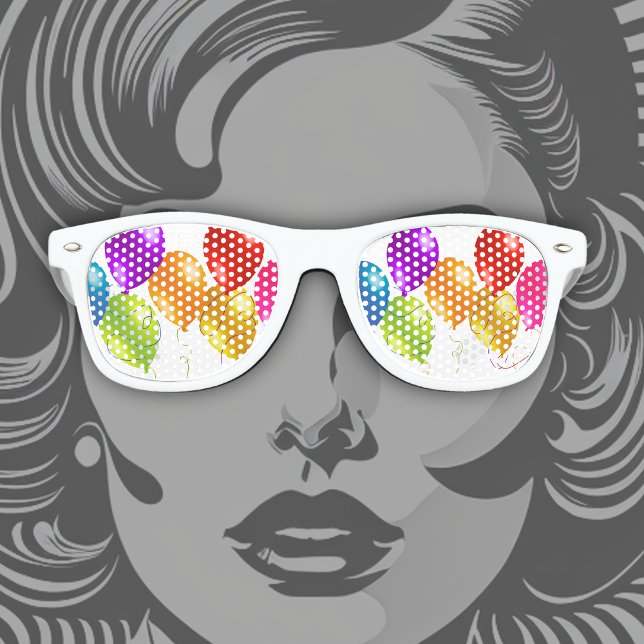 Colourful Balloons Retro Sunglasses (Creator Uploaded)