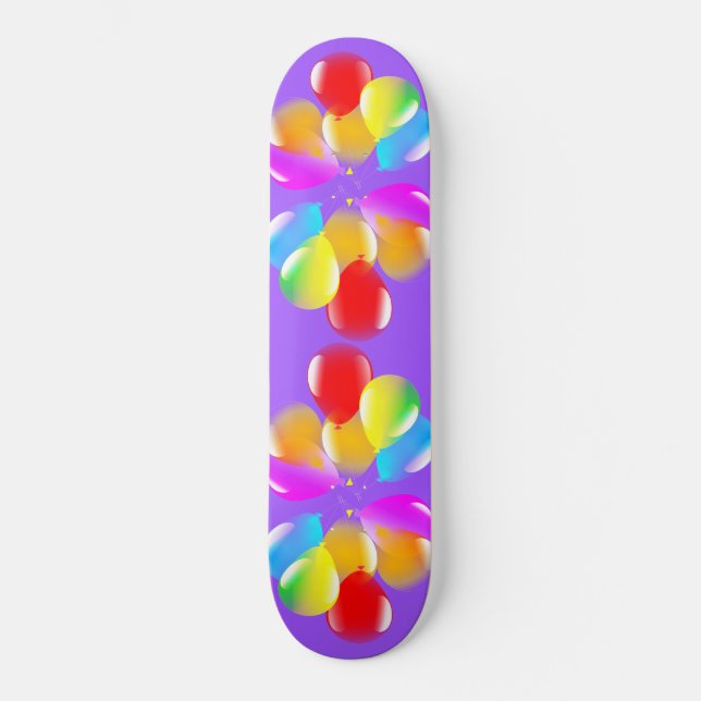 Colourful Balloons Skateboard (Front)