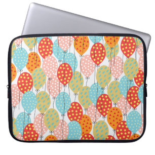 Colourful Balloons Variety Seamless Pattern Laptop Sleeve