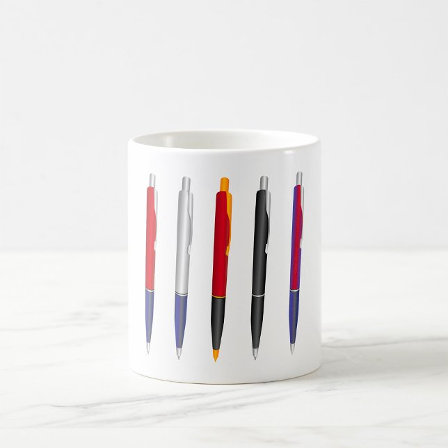 Colourful Ballpoint Pen Set Coffee Mug (Creator Uploaded)