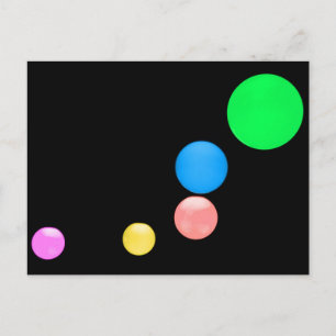 Colourful Balls Postcard