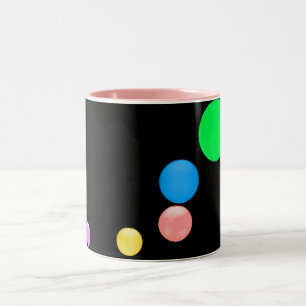 Colourful Balls Two-Tone Coffee Mug