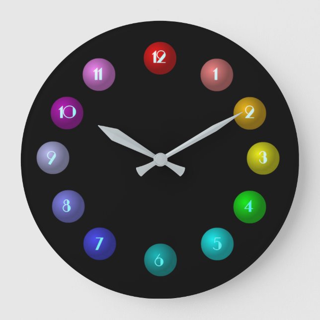Colourful Balls Wall Clock (Front)