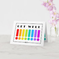 Colourful Band-Aids Get Well card