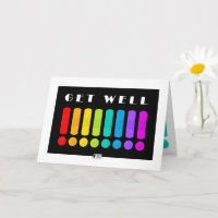 Colourful Band-Aids Get Well card