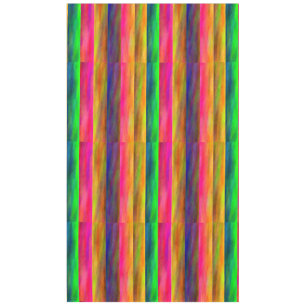 colourful bands tablecloth