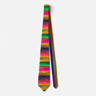 colourful bands tie
