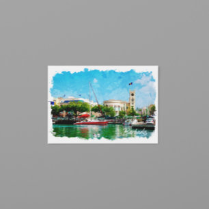 Colourful Barbados Caribbean Island Postcard