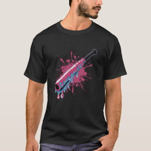 Colourful Baseball Bat with Sprinkles Drip - Batte T-Shirt
