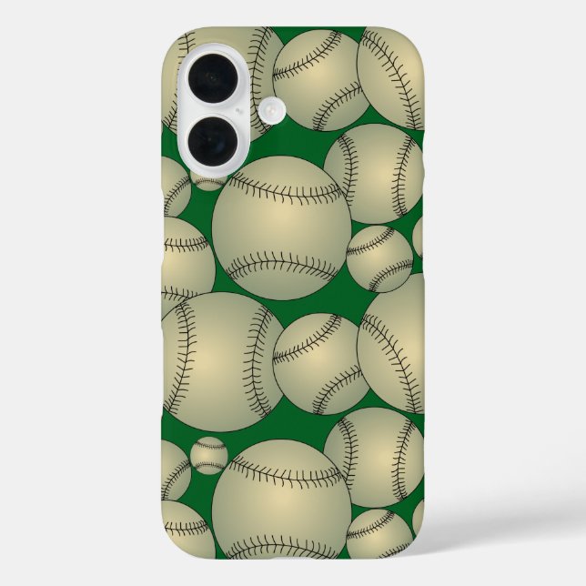 Colourful Baseballs Pattern Case-Mate iPhone Case (Back)