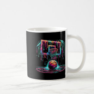 Colourful Basketball Dripping Colour Splash Hoop N Coffee Mug