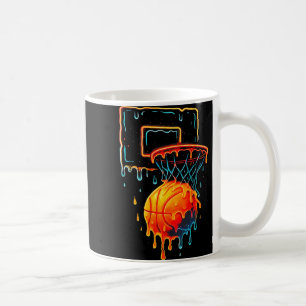 Colourful Basketball Dripping Colour Splash Hoop N Coffee Mug