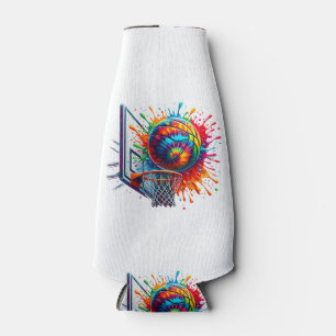 Colourful Basketball Tie Dye Colour Basketball Hoo Bottle Cooler