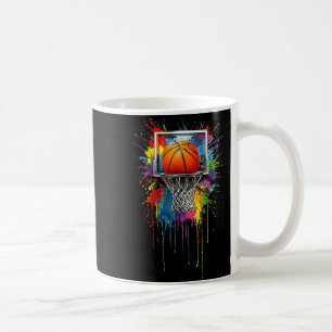 Colourful Basketball Tie Dye Colour Splash Hoop Ne Coffee Mug