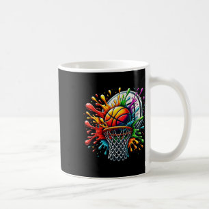 Colourful Basketball Tie Dye Colour Splash Hoop Ne Coffee Mug
