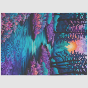 Colourful Batik Forest Art Tissue Paper