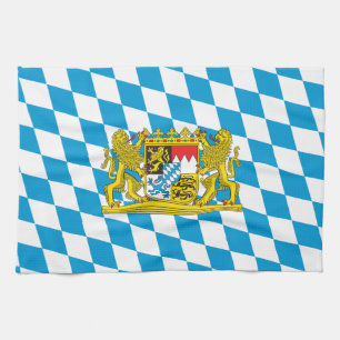 Colourful Bavarian Flag Tea Towel