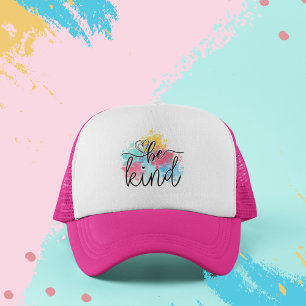 Colourful Be Kind Paint Splash  Trucker Hat
