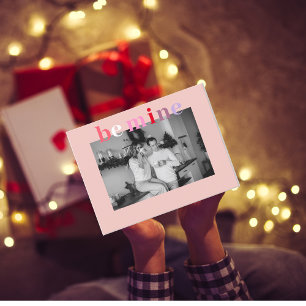 Colourful Be Mine   Couple Photo   Valentines Post Postcard