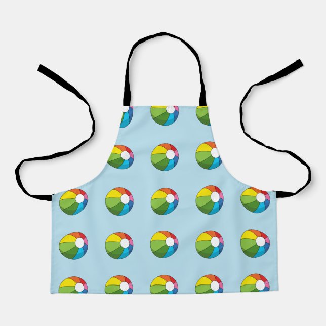 Colourful Beach Ball Apron (Front)