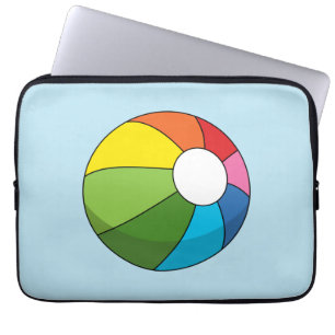 Colourful Beach Ball Laptop Sleeve