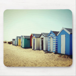 Colourful Beach Huts In The Sun Mouse Pad