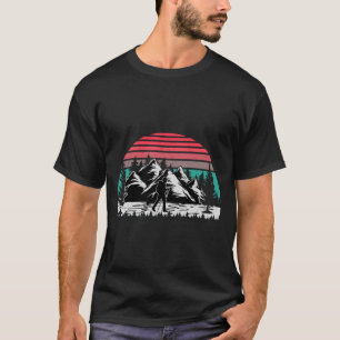 Colourful beach sunset sky palm trees for men wome T-Shirt