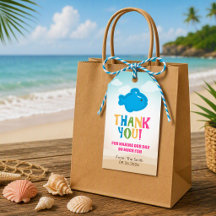 Colourful Beach Theme (Fish Toy) Gift Tag