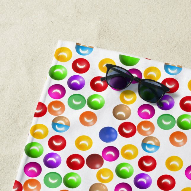 colourful  beach towel (In Situ)