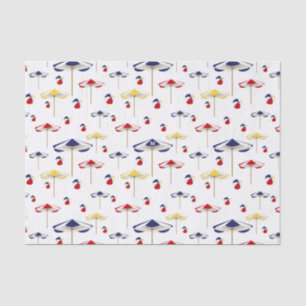 Colourful Beach Umbrella and Beach Ball Custom Tissue Paper