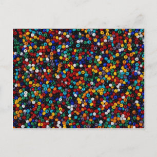 Colourful Beads for decorative works Postcard