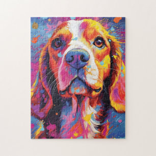 Colourful Beagle Jigsaw Puzzle