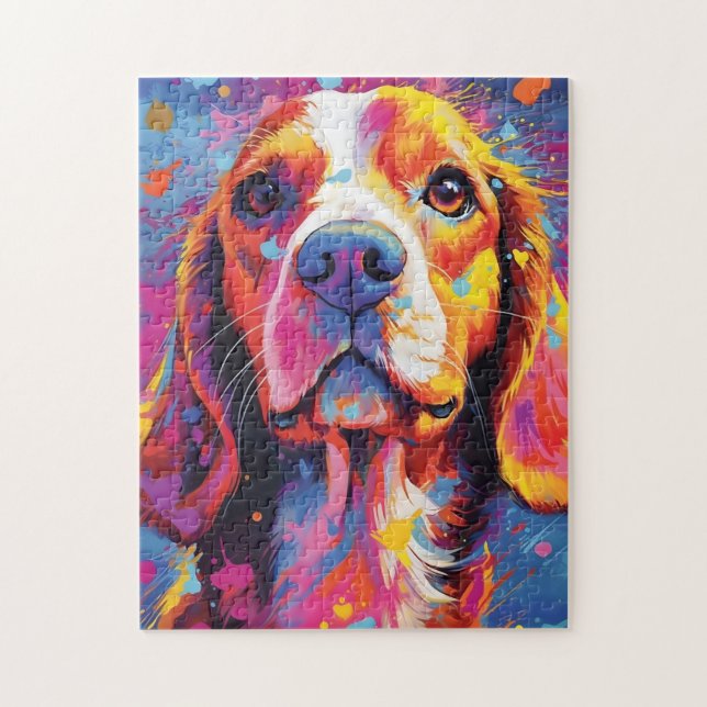 Colourful Beagle Jigsaw Puzzle (Vertical)