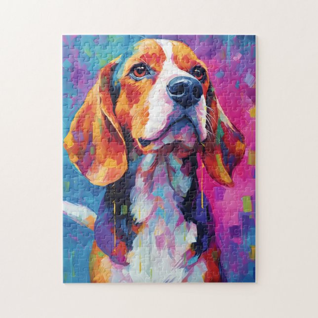 Colourful Beagle Jigsaw Puzzle (Vertical)