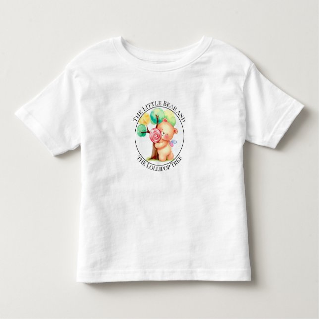 Colourful Bear Candy Tree Childrens Toddler T-Shir Toddler T-Shirt (Front)