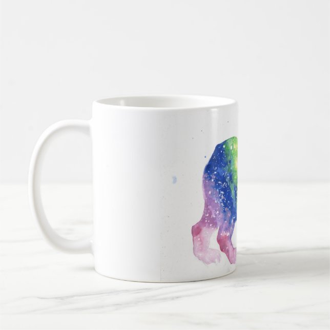 Colourful bear coffee mug (Left)