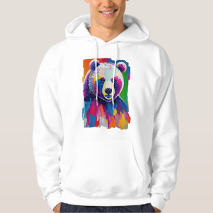 Colourful Bear Portrait Hoodie