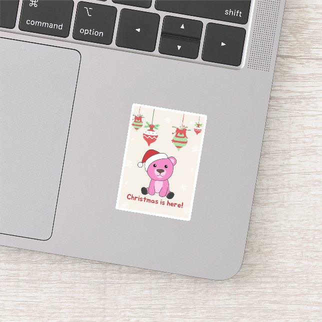 Colourful Bears Merry Christmas Winter Animals Bea (Detail)