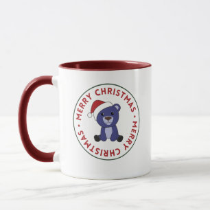 Colourful Bears Merry Christmas Winter Animals Bea Mug