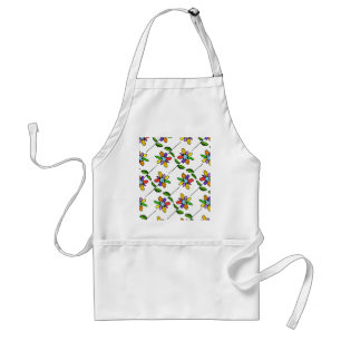 colourful & beautiful flowers pattern standard apron