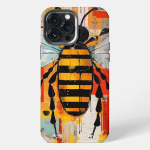Colourful Bee Art Print Honeybee Wall iPhone 13 Pro Max Case